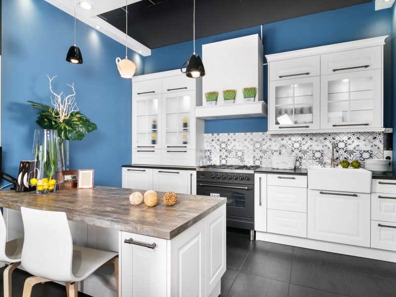 mdf lakierowany lakier matowy biały blat granit bengal black blat laminowany 1 1