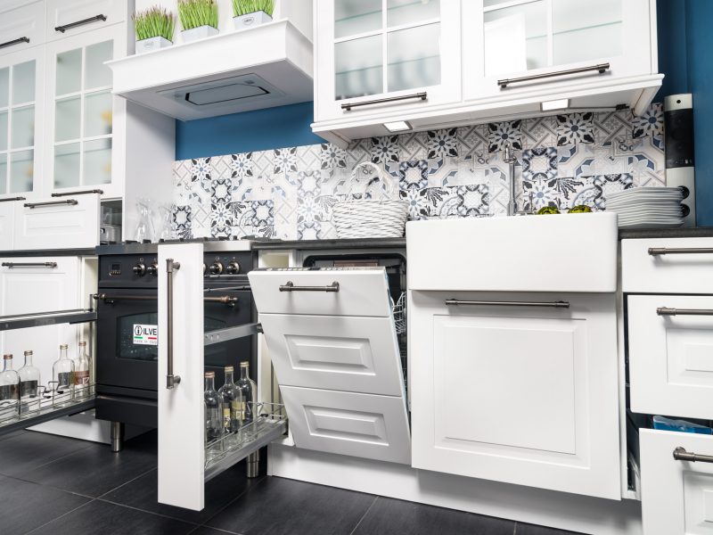 mdf lakierowany lakier matowy biały blat granit bengal black blat laminowany 6 1